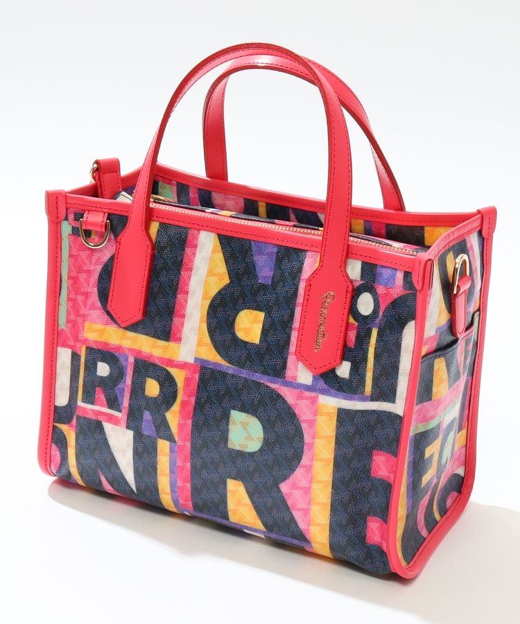 【ラニウススクエアビッグ】ロゴ総柄トートバッグ