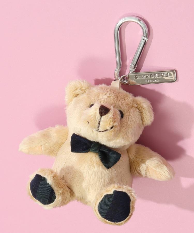 SA テディベア型カラビナ付きボールホルダー