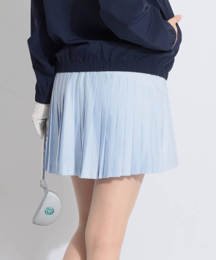 AG 【冷感】一体型ぺチパンツ付バックプリーツスカート