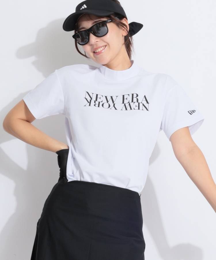 NE 【吸汗速乾UV】反転プリント半袖カットソー(ホワイト)