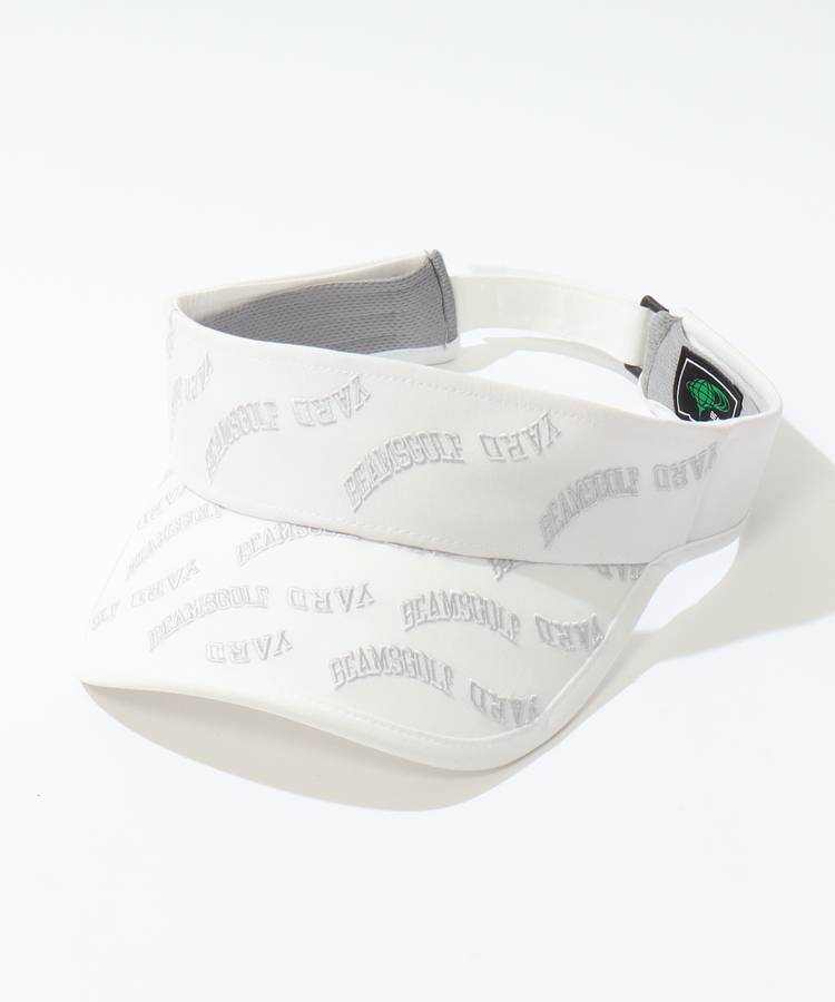 BE YARDモノグラム調刺しゅうロゴサンバイザー