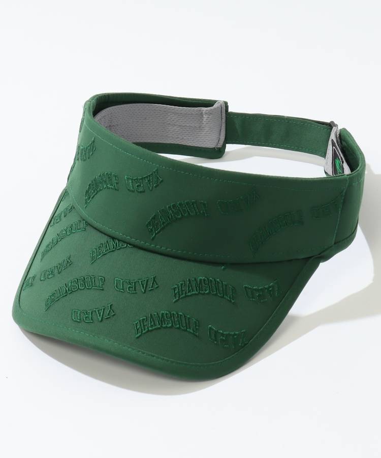 BE YARDモノグラム調刺しゅうロゴサンバイザー