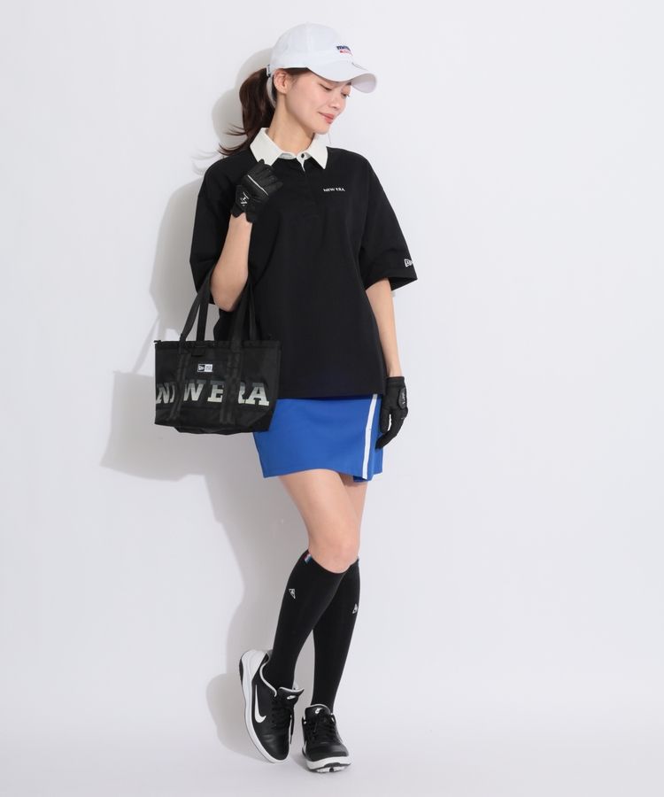 【吸汗速乾UV】ラガー半袖ポロシャツ(ブラック)