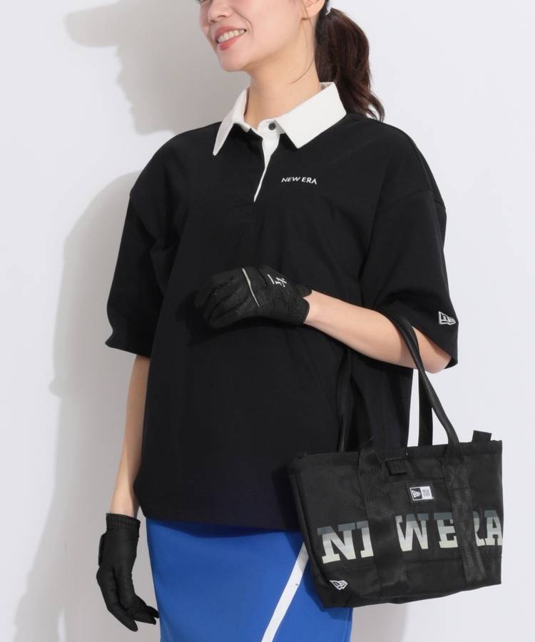 NE 【吸汗速乾UV】ラガー半袖ポロシャツ(ブラック)