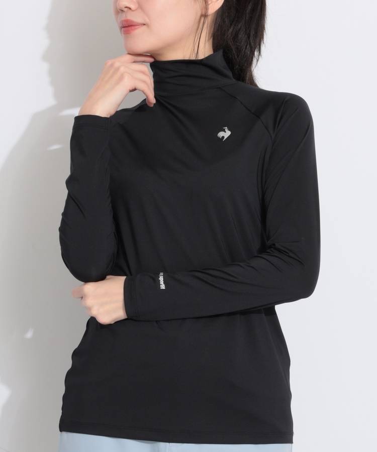 LQ 【遮熱UV】シンプルモックネック長袖インナー