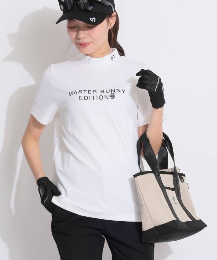 MB アイコンプリントモックネック半袖カットソー