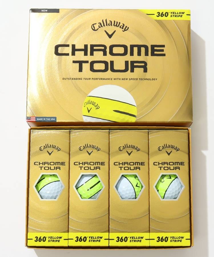 CG CHROMETOURボールセット(ホワイトイエロー)