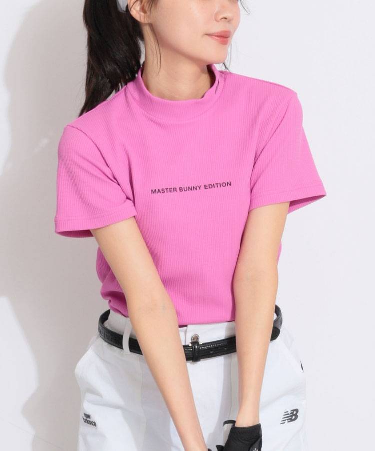 MB 【ストレッチ】バックラインワッフル半袖カットソー