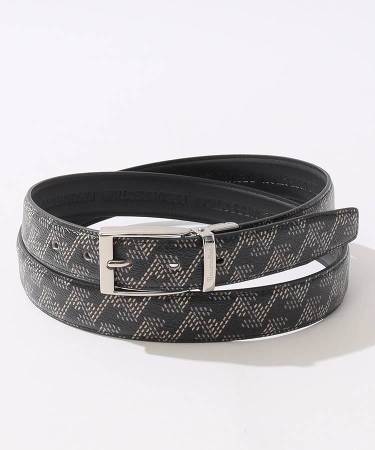 RR 【コアトル】リバーシブル総柄合皮ベルト