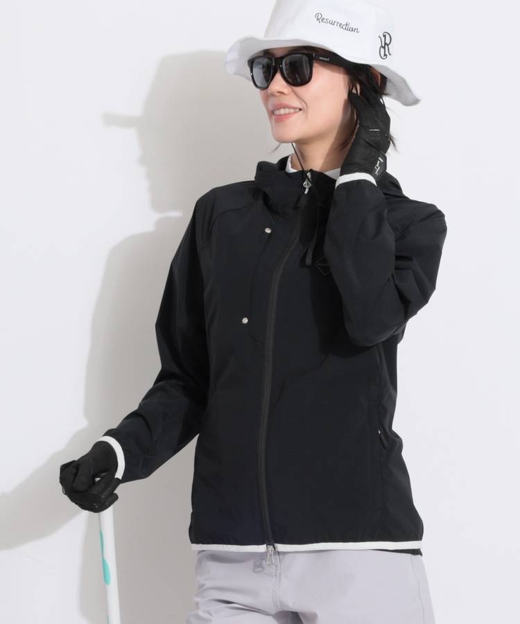 BR 【ポケッタブル】エンボスロゴフーディーブルゾン