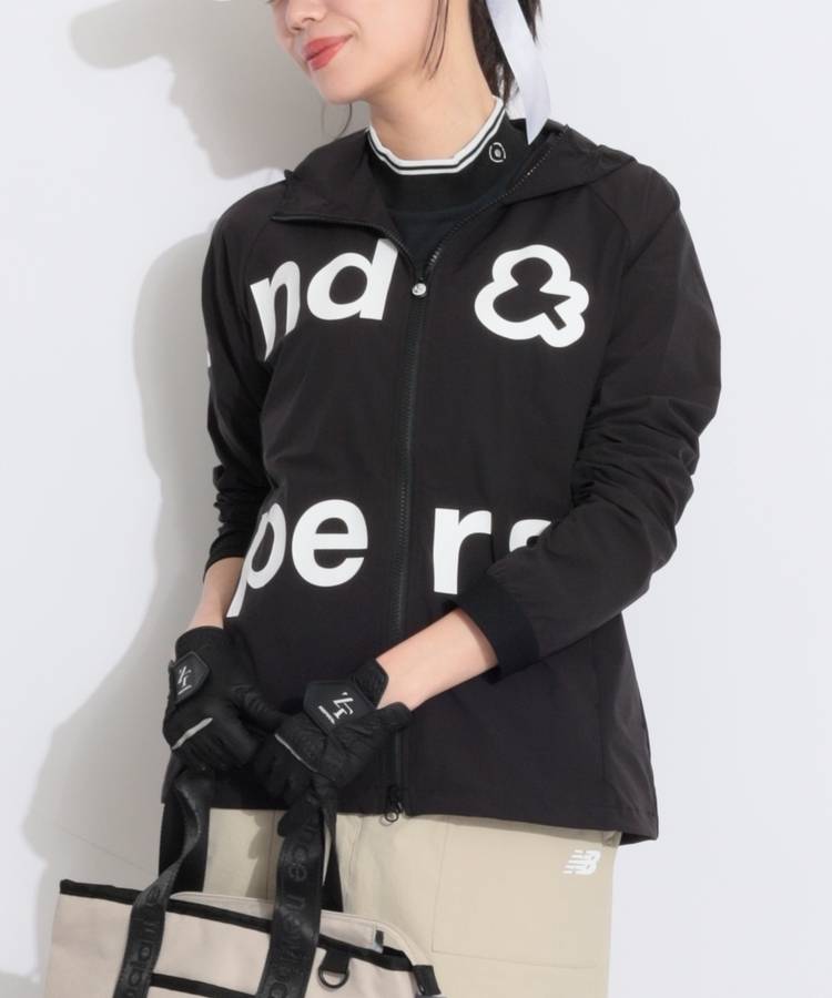 AP 【透湿撥水】晴雨兼用ビッグロゴレインジャケット