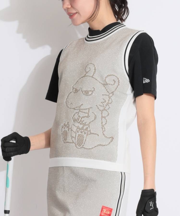 DD ちびドララメ刺繍ニットベスト