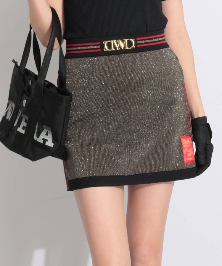 DD ストライプラメニットスカート