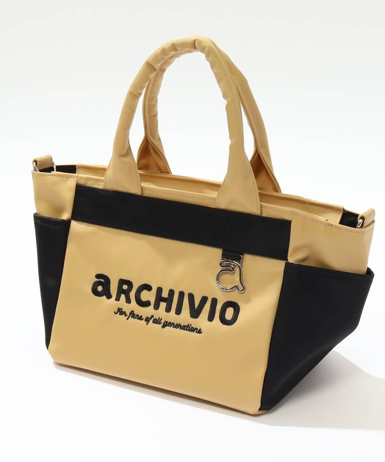 AR ショルダー付きバイカラーカートバッグ