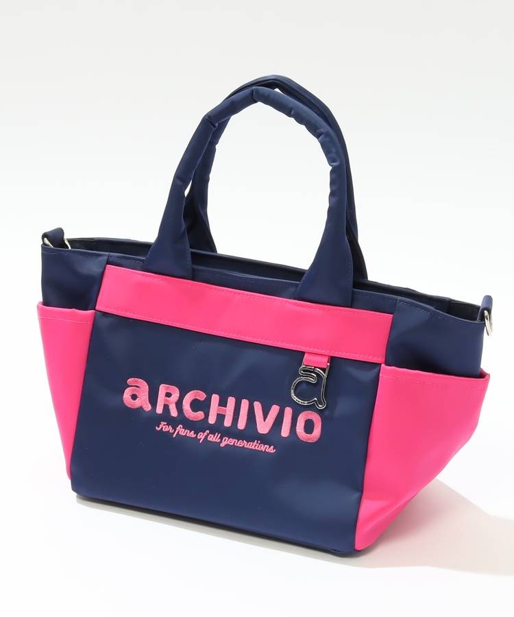 AR ショルダー付きバイカラーカートバッグ