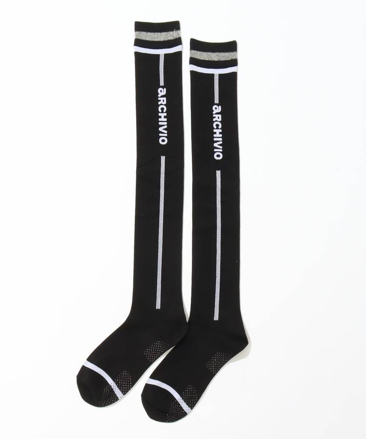 AR サイドロゴラインニーハイソックス