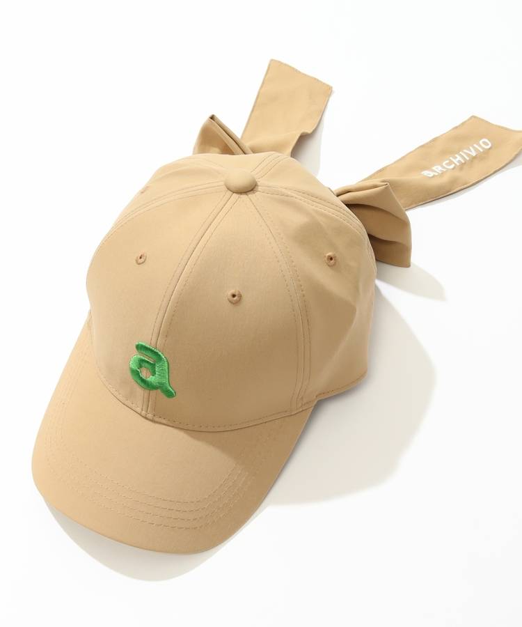 AR 【涼感UV】バックビッグリボンキャップ