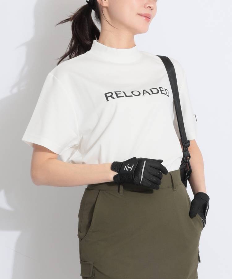 DC 【RELOADED】バックスカルモックネック半袖カットソー