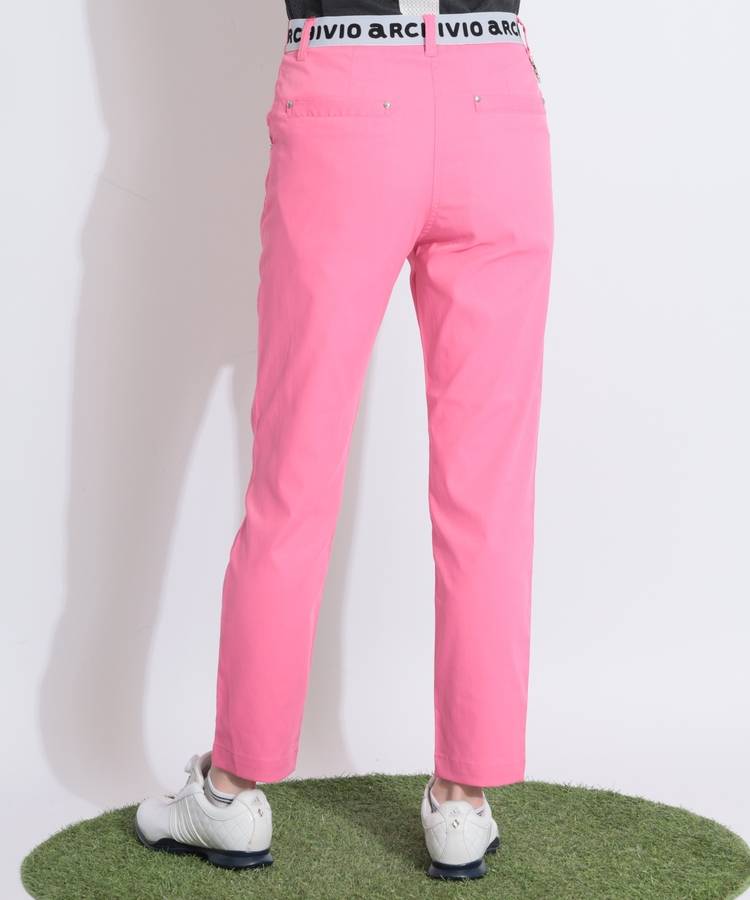 AR 【接触冷感UV】バックウエストロゴロングパンツ