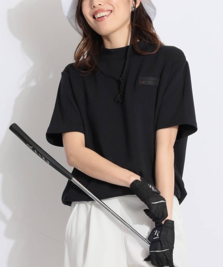 DC ダンボールモックネック半袖カットソー