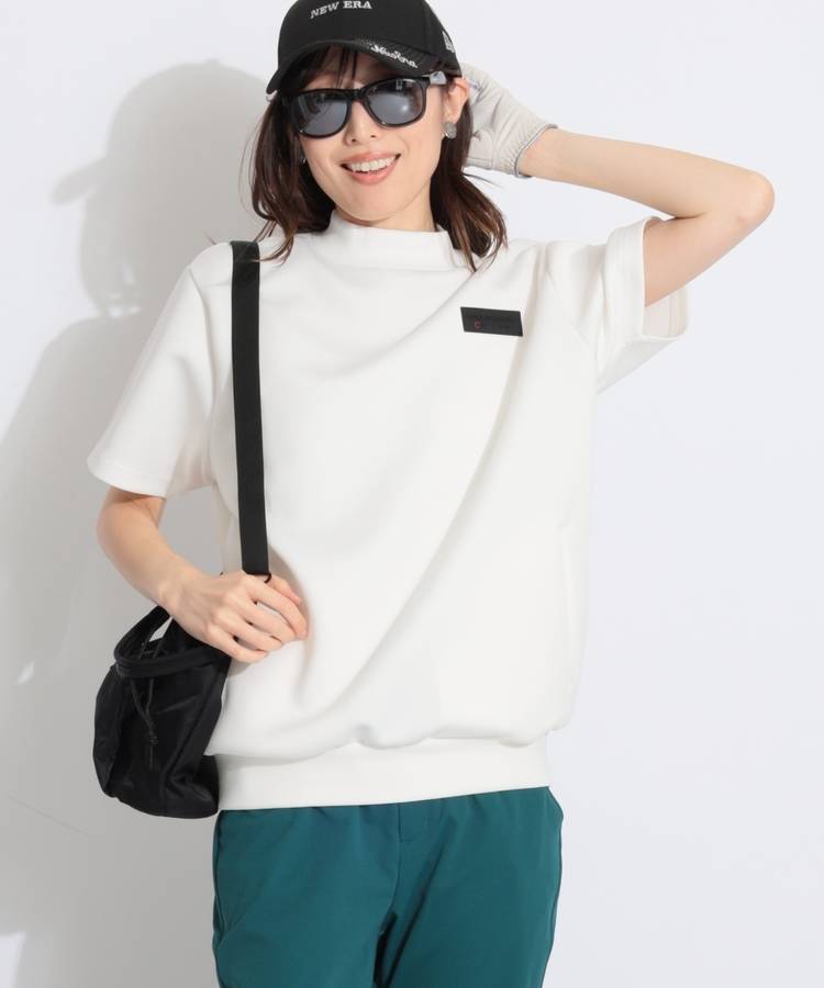 DC ダンボールモックネック半袖カットソー