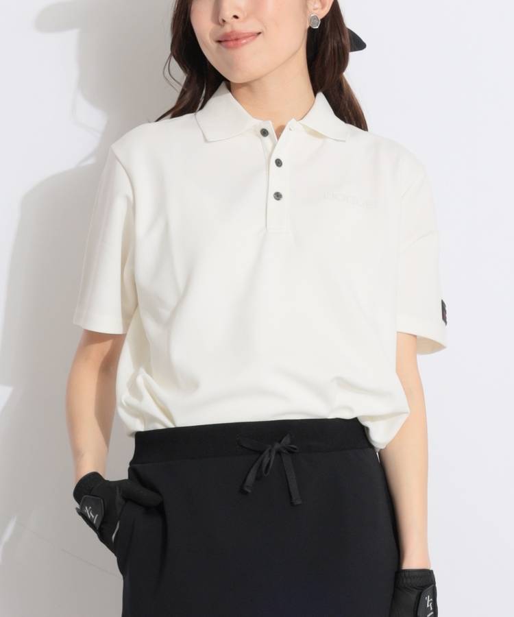 DC リラクシーバックロゴライン半袖ポロシャツ