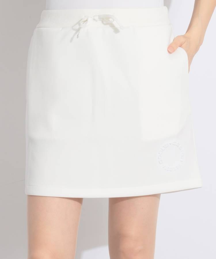 DC エンボスロゴダンボール地スカート
