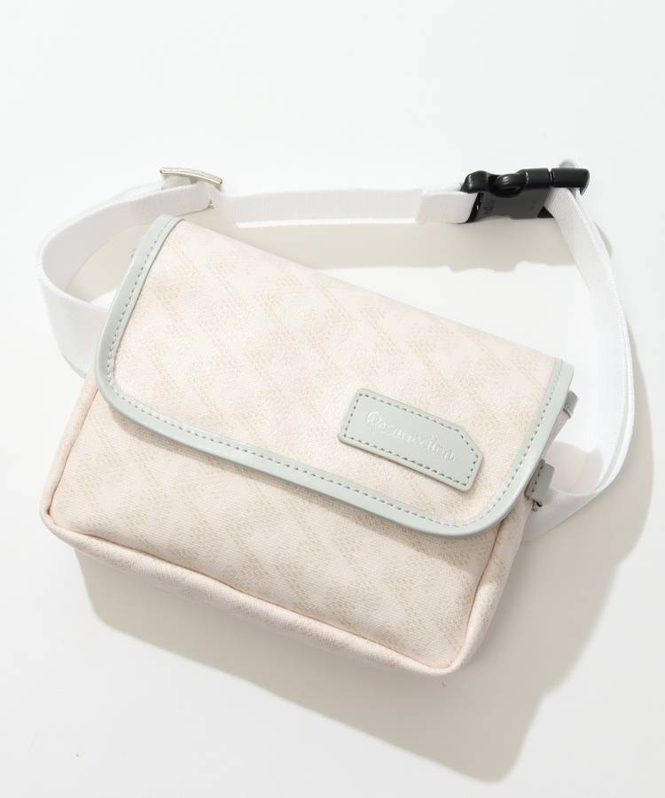 RR 【アイクスNo.2】ロゴ総柄ウエストポーチ