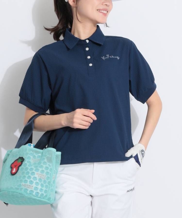 MC 【ストレッチUV】一体型インナー付サッカー半袖ポロシャツ