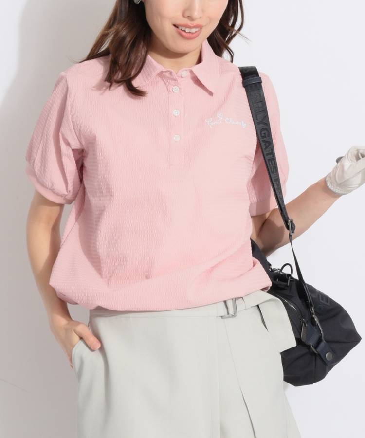 MC 【ストレッチUV】一体型インナー付サッカー半袖ポロシャツ