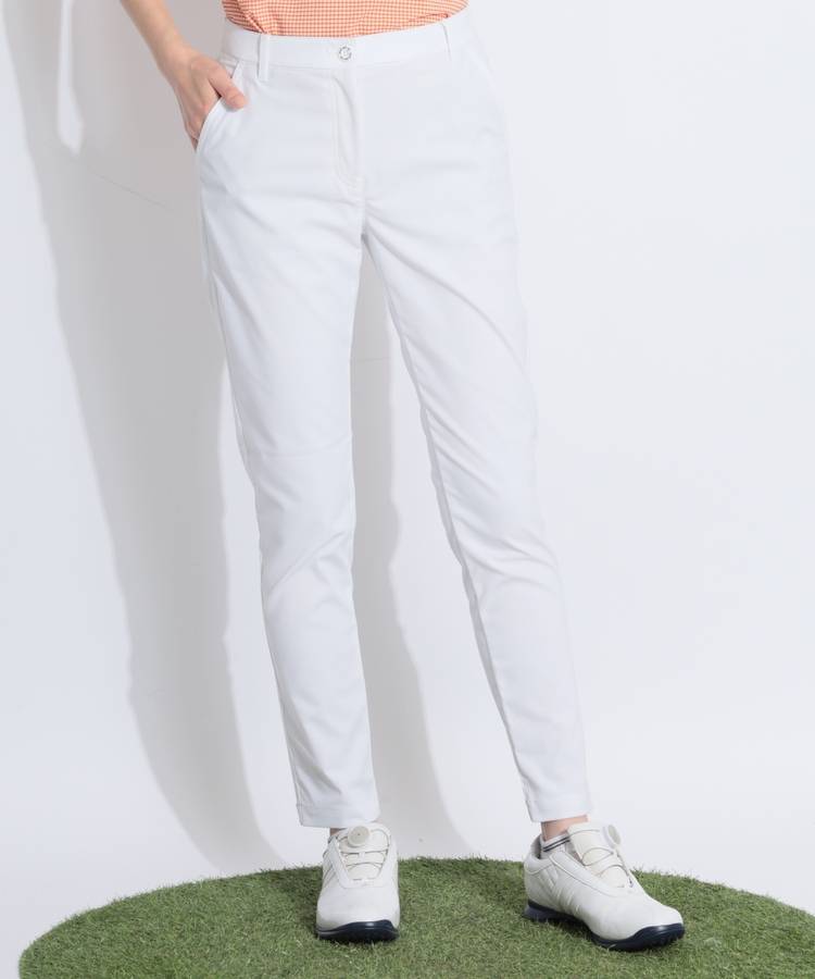 AP 【撥水UV】バックロゴテーパードパンツ