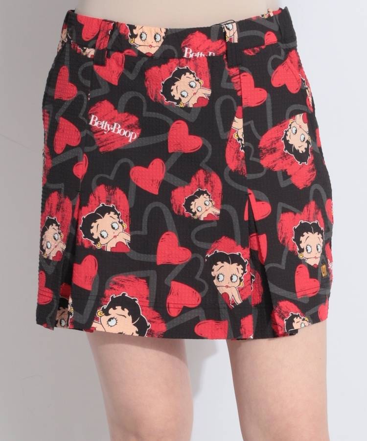 LM 【BettyBoop】【接触冷感】選べる柄サッカープリーツスカート