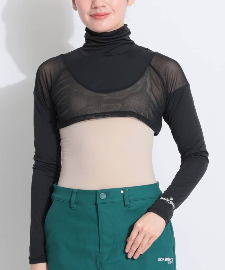 MC 【接触冷感UV】ショート丈ハイネック長袖インナー