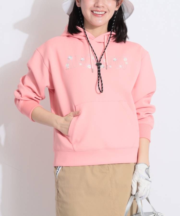 AR 【UV】フラワーロゴダンボールパーカー