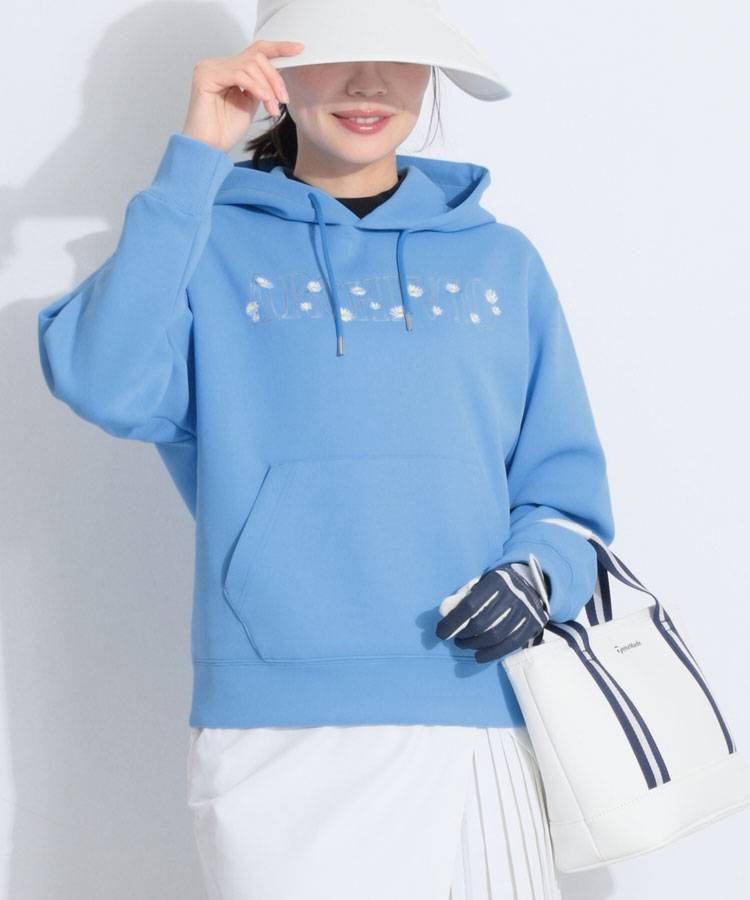 AR 【UV】フラワーロゴダンボールパーカー