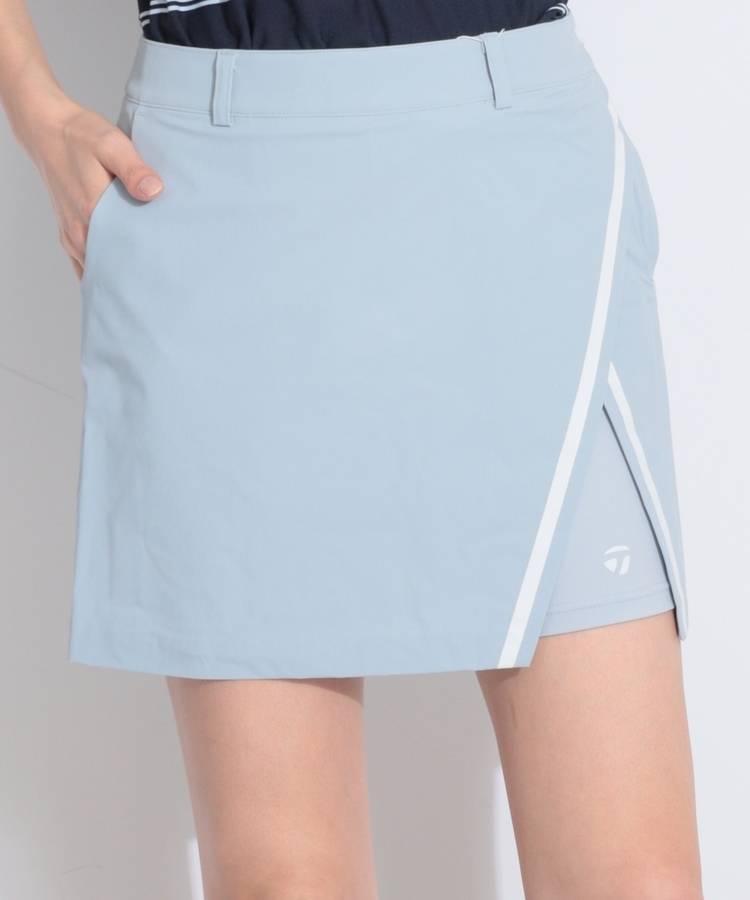 TG 【撥水UV】一体型ぺチパンツ付ライン切替スリットスカート