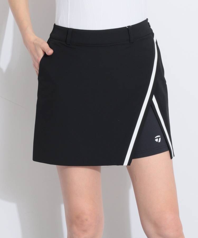 TG 【撥水UV】一体型ぺチパンツ付ライン切替スリットスカート