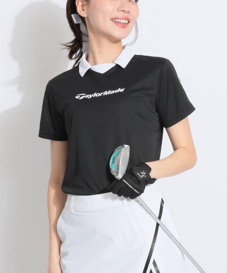 TG 【冷感UV】スリーブライン衿付き半袖カットソー