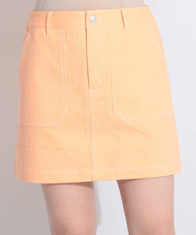 RO ヘリンボーン柄デニムスカート