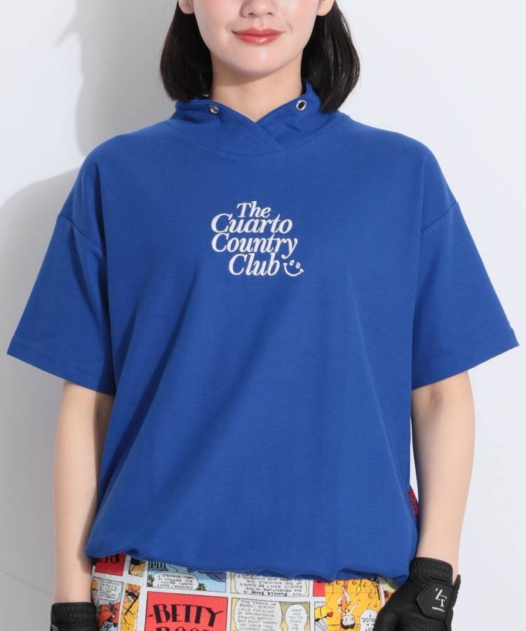 CU 【防蚊・防花粉】オーバーサイズショール半袖カットソー