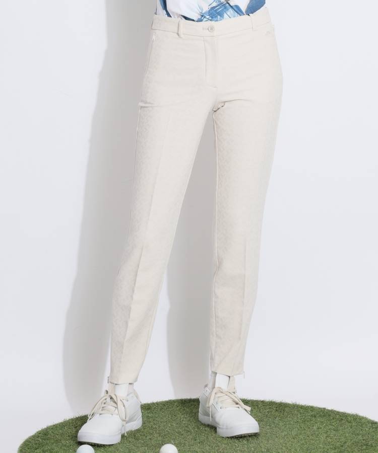 JL サイドジップジャガードロゴテーパードパンツ