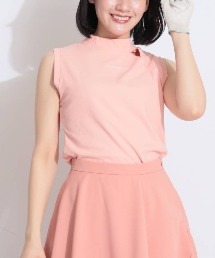 CC キーホールネックノースリーブカットソー