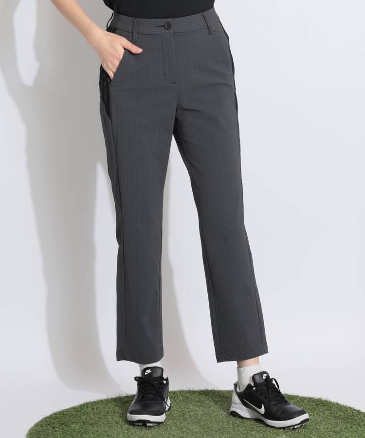 AG 【ストレッチUV】シアサッカークロップドパンツ