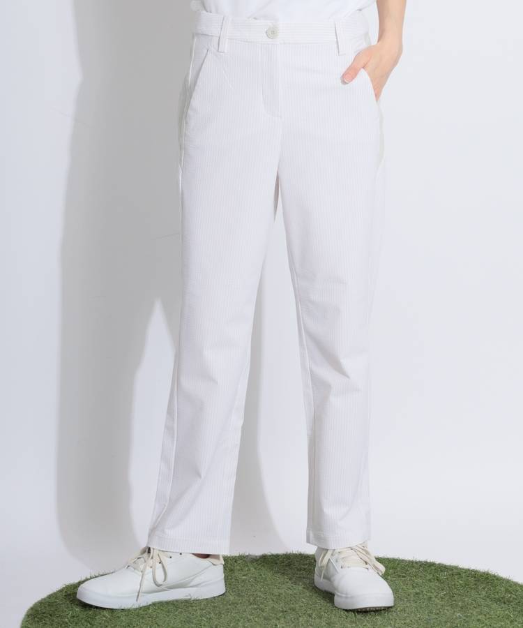 AG 【ストレッチUV】シアサッカークロップドパンツ