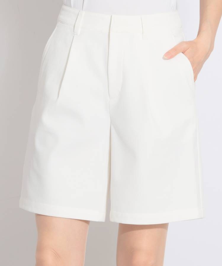 BE 【吸水速乾UV】シンプルタックハーフパンツ