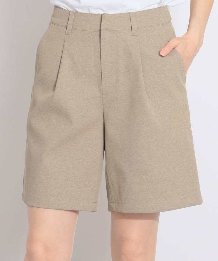 BE 【吸水速乾UV】シンプルタックハーフパンツ