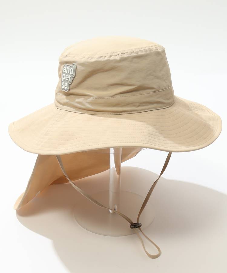 AP 【UV】ロゴワッペンサンシェードサファリハット