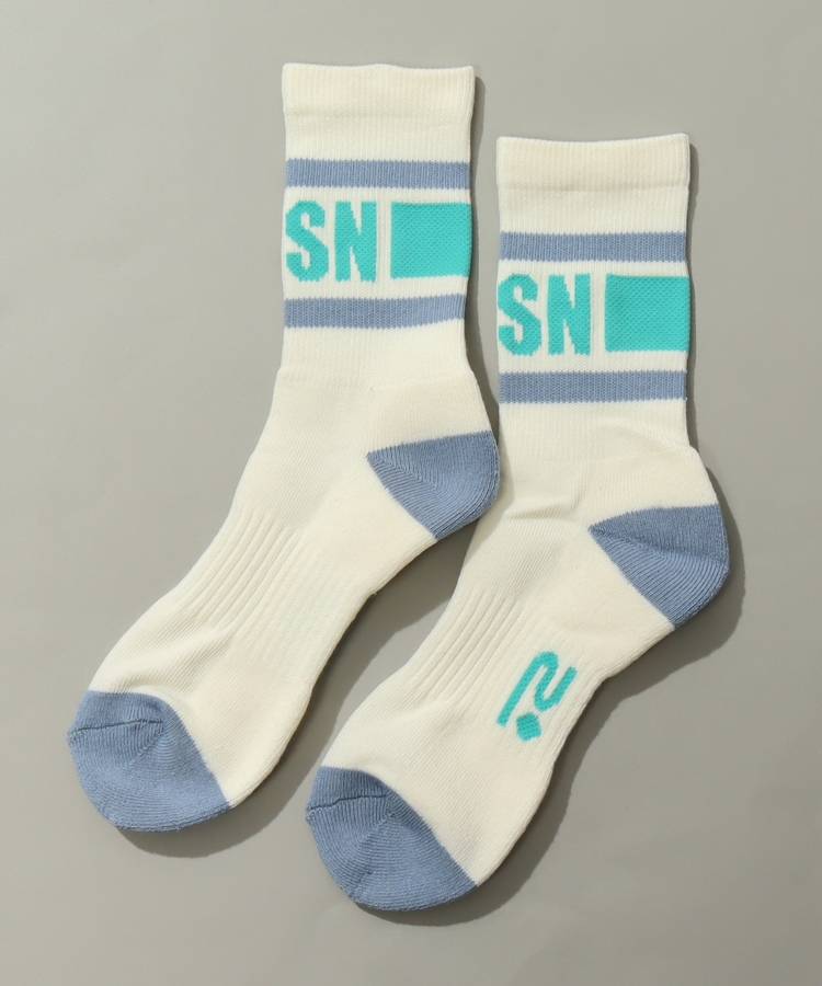 RO ロゴラインミドルソックス