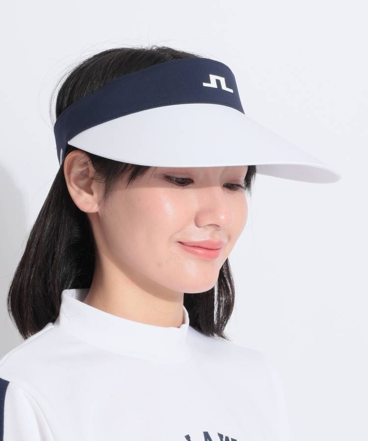 JL ワイドブリムバイカラーサンバイザー