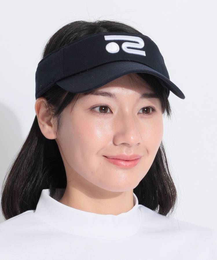 RO 立体ロゴ刺繍ツイルサンバイザー